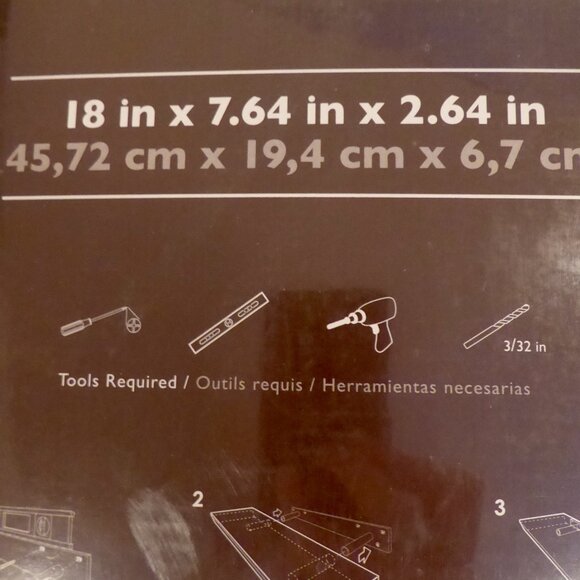 NEW 18” ALLEN + ROTH FLOATING WOOD WALL SHELF JAVA BROWN FINISH - Picture 10 of 15